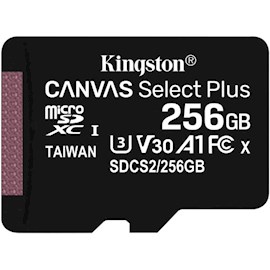 მეხსიერების ბარათი Kingston SDCS2/256GBSP, 256GB, SDXC, UHS-I, U3, Black